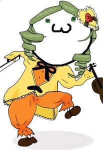 Rating: Safe Score: 0 Tags: drill_hair gun hair_ornament hat image kanaria magical_girl no_humans solo striped tomoe_mami twin_drills vertical_stripes weapon User: admin