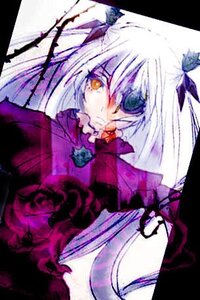 Rating: Safe Score: 0 Tags: 1girl barasuishou heterochromia image long_hair long_sleeves purple_dress solo white_hair yellow_eyes User: admin