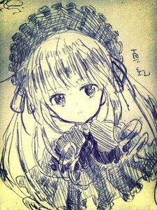 Rating: Safe Score: 0 Tags: 1girl bangs blonde_hair closed_mouth dress eyebrows_visible_through_hair frills hair_ribbon image long_hair long_sleeves looking_at_viewer photo ribbon shinku solo traditional_media twintails User: admin