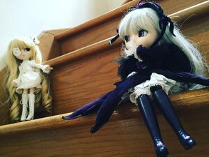 Rating: Safe Score: 0 Tags: 2girls blonde_hair blue_eyes boots doll dress frills hair_ornament long_hair multiple_dolls multiple_girls sitting suigintou tagme thighhighs User: admin