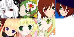 Rating: Safe Score: 0 Tags: 6+girls blonde_hair blue_eyes blush brown_hair flower green_eyes green_hair heterochromia hina_ichigo image kanaria long_hair multiple multiple_girls one_eye_closed red_eyes rose shinku short_hair siblings sisters smile souseiseki suigintou suiseiseki tagme twins User: admin