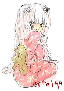 Rating: Safe Score: 0 Tags: 1girl blush flower hair_flower hair_ornament image japanese_clothes kimono kirakishou long_hair new_year sitting solo white_hair User: admin