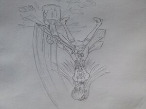 Rating: Safe Score: 0 Tags: 1girl dress greyscale holding holding_weapon image long_hair monochrome sketch solo suigintou sword traditional_media weapon User: admin