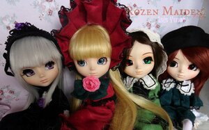 Rating: Safe Score: 0 Tags: 4girls blonde_hair blue_eyes bonnet bow brown_hair doll dress expressionless flower green_eyes hat heterochromia long_hair long_sleeves looking_at_viewer multiple_dolls multiple_girls pink_bow pink_flower red_eyes rose shinku silver_hair sisters souseiseki suigintou suiseiseki tagme User: admin