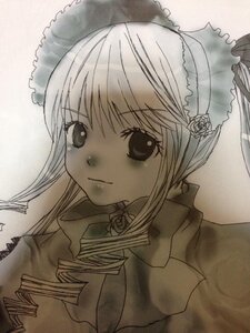 Rating: Safe Score: 0 Tags: 1girl bangs bonnet bow bowtie flower frills image long_hair looking_at_viewer monochrome ribbon rose shinku smile solo suigintou upper_body User: admin