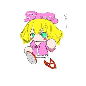 Rating: Safe Score: 0 Tags: 1girl blonde_hair blush_stickers bow chibi dress green_eyes hair_bow hina_ichigo hinaichigo image pink_bow pink_dress pink_shirt short_hair simple_background solo white_background User: admin