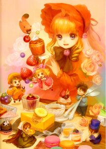 Rating: Safe Score: 0 Tags: 2boys blonde_hair blue_eyes bow chibi cookie doujinshi doujinshi_#95 dress flower food fruit hat image multiple multiple_boys multiple_girls pink_bow rose smile User: admin