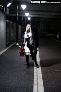 Rating: Safe Score: 0 Tags: 1girl bouquet dress flower long_hair photo possible_duplicate rose solo standing suigintou white_hair User: admin