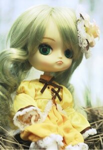 Rating: Safe Score: 0 Tags: 1girl bird blonde_hair doll dress flower frills green_eyes kanaria long_hair ribbon solo swept_bangs upper_body User: admin