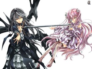Rating: Safe Score: 0 Tags: 2girls boots dress flower frills hijiri_byakuren image kirakishou long_hair multiple_girls pair rose suigintou thigh_boots thighhighs very_long_hair weapon wings wrist_cuffs yellow_eyes User: admin