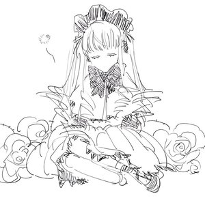 Rating: Safe Score: 0 Tags: 1girl greyscale image long_hair maid maid_headdress monochrome shinku solo User: admin