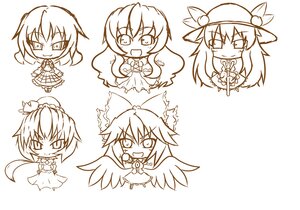 Rating: Safe Score: 0 Tags: 6+girls bow chibi fang food fruit hair_bow hat hinanawi_tenshi image long_hair monochrome multiple multiple_girls open_mouth peach reiuji_utsuho short_hair smile tagme wings User: admin