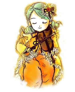 Rating: Safe Score: 0 Tags: 1girl closed_eyes drill_hair flower hair_ornament hat image instrument kanaria music playing_instrument rose solo tomoe_mami twin_drills violin User: admin