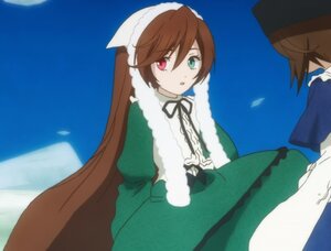 Rating: Safe Score: 0 Tags: 2girls auto_tagged blue_dress brown_hair dress frills green_dress green_eyes hat heterochromia image long_hair long_sleeves looking_at_viewer multiple_girls open_mouth outdoors pair red_eyes siblings sisters sky souseiseki suiseiseki twins very_long_hair User: admin