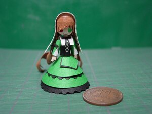 Rating: Safe Score: 0 Tags: 1girl apron bangs brown_hair doll dress glowing glowing_eyes green_dress green_eyes heterochromia long_hair looking_at_viewer solo standing suiseiseki very_long_hair User: admin