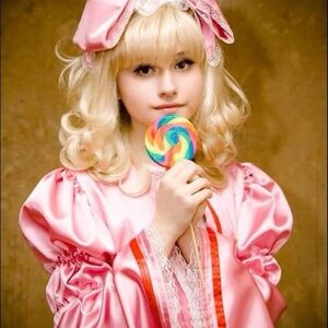 Rating: Safe Score: 0 Tags: 1girl bangs blonde_hair dress hat hinaichigo lips looking_at_viewer photo pink_dress realistic ribbon solo striped upper_body User: admin
