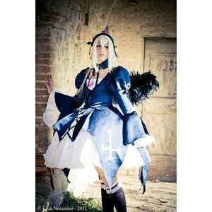Rating: Safe Score: 0 Tags: 1girl 3d blonde_hair boots choker dress hair_ornament hairband lips long_hair photo realistic solo suigintou User: admin