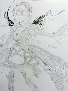 Rating: Safe Score: 0 Tags: 1girl dress hairband image long_hair looking_at_viewer monochrome sketch solo suigintou traditional_media very_long_hair User: admin