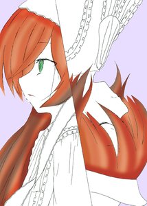 Rating: Safe Score: 0 Tags: 2girls green_eyes image long_hair multiple_girls orange_hair profile short_hair solo suiseiseki User: admin