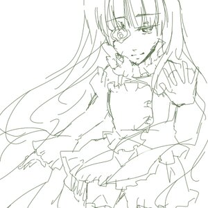 Rating: Safe Score: 0 Tags: 1girl bangs dress eyebrows_visible_through_hair frills greyscale houraisan_kaguya image kirakishou long_hair long_sleeves looking_at_viewer monochrome oekaki simple_background sketch solo torn_clothes very_long_hair white_background User: admin