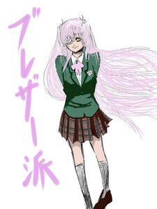 Rating: Safe Score: 0 Tags: 1girl arms_behind_back eyepatch full_body hair_ornament image jacket kirakishou kneehighs long_hair looking_at_viewer plaid plaid_skirt pleated_skirt school_uniform skirt smile solo standing very_long_hair yellow_eyes User: admin