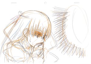 Rating: Explicit Score: 0 Tags: 1boy 1girl auto_tagged barasuishou blush eyebrows_visible_through_hair fellatio image long_hair monochrome sketch solo User: admin
