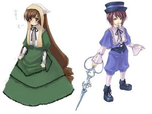 Rating: Safe Score: 0 Tags: 2girls blue_dress brown_hair dress green_dress green_eyes hat heterochromia image long_hair long_sleeves looking_at_viewer multiple_girls pair pantyhose red_eyes rozen_maiden scissors short_hair siblings simple_background sisters souseiseki standing suiseiseki top_hat twins very_long_hair watering_can yuuryuu_nagare User: admin
