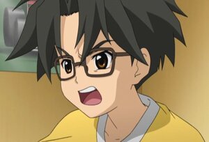 Rating: Safe Score: 0 Tags: 1boy :o bangs black-framed_eyewear black_hair brown_eyes close-up face glasses human looking_at_viewer open_mouth sakurada_jun screenshot simple_background solo spiked_hair User: admin