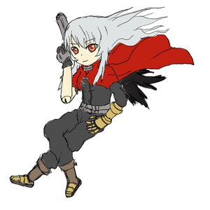 Rating: Safe Score: 0 Tags: 1girl belt gloves gun handgun image long_hair looking_at_viewer pants pistol red_eyes solo suigintou weapon User: admin