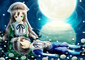 Rating: Safe Score: 0 Tags: blue_rose closed_eyes dress flower full_moon green_eyes heterochromia image long_hair lying moon multiple_girls night pair petals red_eyes rose sky souseiseki star_(sky) star_(symbol) starry_sky suiseiseki white_rose yellow_rose User: admin