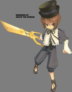 Rating: Safe Score: 0 Tags: 1girl brown_hair full_body green_eyes hat heterochromia holding image long_sleeves looking_at_viewer pants red_eyes simple_background solo souseiseki standing top_hat white_background User: admin
