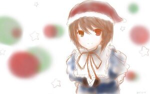 Rating: Safe Score: 0 Tags: 1girl american_flag auto_tagged blue_dress blurry brown_eyes brown_hair candy_cane christmas christmas_ornaments christmas_tree collar depth_of_field dress hat image looking_at_viewer motion_blur santa_costume santa_hat short_hair solo souseiseki star_(symbol) star_print starfish striped upper_body white_background User: admin