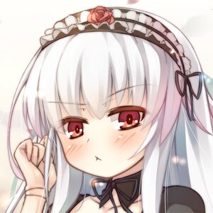 Rating: Safe Score: 0 Tags: 1girl :t bangs bare_shoulders black_ribbon blush closed_mouth detached_collar dress eyebrows_visible_through_hair flower frilled_hairband frills hair_between_eyes hairband image lolita_fashion lolita_hairband long_hair looking_at_viewer pout red_eyes red_flower red_rose ribbon rose silver_hair solo suigintou User: admin
