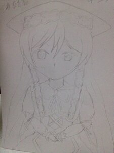 Rating: Safe Score: 0 Tags: 1girl animal_ears braid cat_ears dress greyscale image kemonomimi_mode long_hair monochrome solo suiseiseki traditional_media twin_braids User: admin