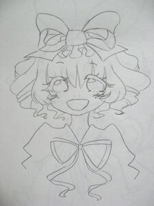 Rating: Safe Score: 0 Tags: 1girl eyebrows_visible_through_hair greyscale hat hinaichigo image looking_at_viewer mob_cap monochrome open_mouth photo ribbon short_hair smile solo traditional_media yakumo_yukari User: admin