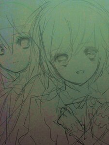 Rating: Safe Score: 0 Tags: 1girl :d akemi_homura eyebrows_visible_through_hair hariruri image kaname_madoka lineart looking_at_viewer open_mouth pair ribbon simple_background sketch smile solo souseiseki suiseiseki traditional_media white_background User: admin