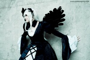 Rating: Safe Score: 0 Tags: 1girl black_dress black_wings dress frills gothic_lolita hairband lolita_fashion long_sleeves pale_skin ribbon solo suigintou wings User: admin