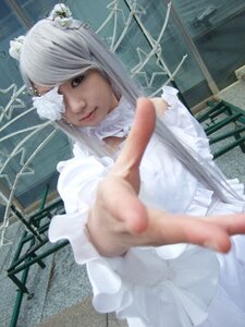 Rating: Safe Score: 0 Tags: 1girl dress flower hair_ornament kirakishou lips looking_at_viewer realistic solo white_dress white_flower white_hair User: admin