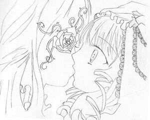 Rating: Safe Score: 0 Tags: 2girls blush drill_hair flower greyscale hinaichigo image kirakishou kiss long_hair monochrome multiple_girls pair profile rose suigintou twin_drills yuri User: admin