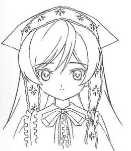 Rating: Safe Score: 0 Tags: 1girl closed_mouth greyscale image long_hair long_sleeves looking_at_viewer monochrome neck_ribbon object_on_head panties_on_head ribbon simple_background solo suiseiseki underwear upper_body white_background User: admin