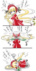 Rating: Safe Score: 0 Tags: 1girl 3koma @_@ bangs blonde_hair blue_eyes blush blush_stickers bonnet comic dizzy_(feeling) dress fallen_down frown hairband image imai_kazunari long_hair long_sleeves red_dress rozen_maiden shinku solo spinning suigintou surprised tongue tongue_out translated twintails very_long_hair User: admin