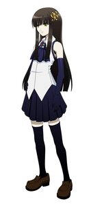 Rating: Safe Score: 0 Tags: 1girl arms_behind_back black_hair black_legwear blunt_bangs enju_maiden full_body green_eyes kokuyouseki long_hair skirt sleeveless solo standing thighhighs zettai_ryouiki User: admin