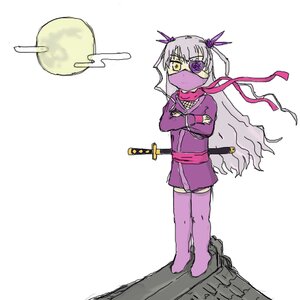 Rating: Safe Score: 0 Tags: 1girl barasuishou crossed_arms eyepatch image long_hair mask moon mouth_mask ninja solo sword thigh_boots thighhighs weapon yellow_eyes zettai_ryouiki User: admin