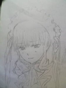 Rating: Safe Score: 0 Tags: 1girl image monochrome shinku sketch solo traditional_media User: admin