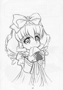 Rating: Safe Score: 0 Tags: 1girl bow dress drill_hair eating eyebrows_visible_through_hair food greyscale hair_bow hinaichigo holding holding_food image long_hair long_sleeves looking_at_viewer monochrome ribbon simple_background solo User: admin