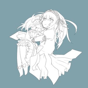 Rating: Safe Score: 0 Tags: 1girl animated animated_gif blush dress frills hairband hat heterochromia image long_hair long_sleeves lowres monochrome neta ribbon rozen_maiden shorts simple_background solo souseiseki striped striped_legwear suigintou vertical_stripes what User: admin