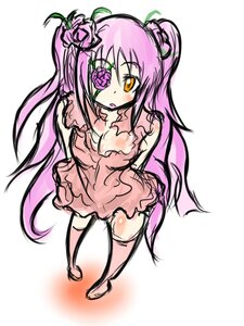 Rating: Safe Score: 0 Tags: 1girl auto_tagged dress eyepatch flower full_body hair_flower hair_ornament image kirakishou long_hair pink_dress pink_hair pink_rose rose solo standing thighhighs very_long_hair vines yellow_eyes User: admin