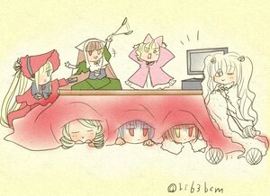 Rating: Safe Score: 0 Tags: 5girls blonde_hair bow closed_eyes dress hair_ornament hina_ichigo image long_hair multiple multiple_girls shinku suiseiseki tagme twintails very_long_hair User: admin