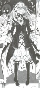 Rating: Safe Score: 0 Tags: boots dress greyscale hijiri_byakuren image long_hair monochrome multiple_girls solo suigintou tears thighhighs User: admin