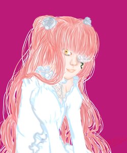 Rating: Safe Score: 0 Tags: 1girl auto_tagged flower hair_flower hair_ornament image kirakishou long_hair pink_background pink_hair rose simple_background smile solo twintails white_flower white_rose yellow_eyes User: admin